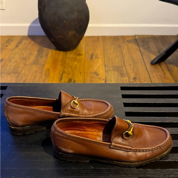 GUCCI HORSEBIT VINTAGE LOAFERS - Picture 1 of 5